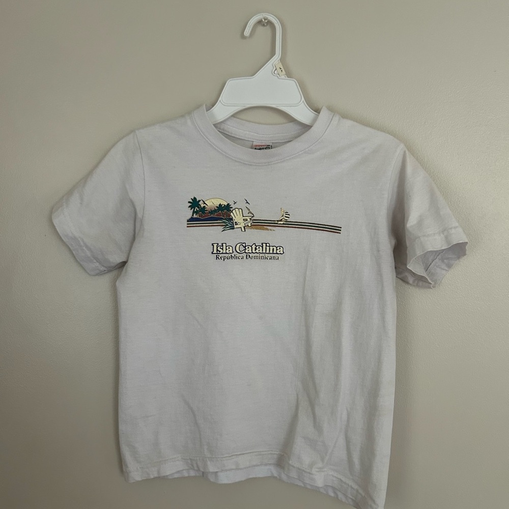 Catalina Isla Graphic White Tee